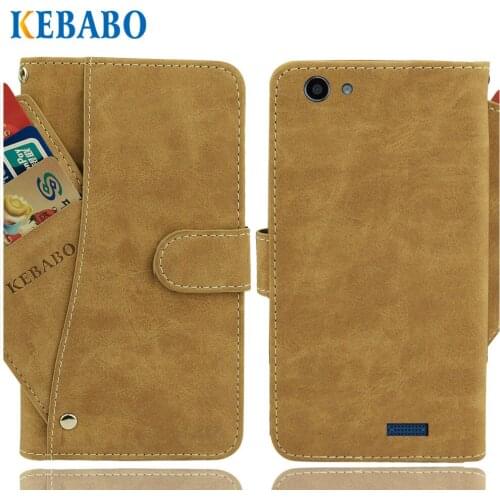 Vintage Leather Wallet Prestigio Muze E5 LTE Case 5.5" Flip Luxury 3 Front Card Slots Cover Magnet Stand Phone Protective Bags