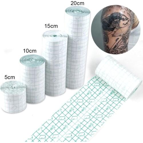 Waterproof Tattoo Film Adhesive Bandages 10M Roll Microblading Breathable Clear Wrap Aftercare Protective Tattoo Accessories