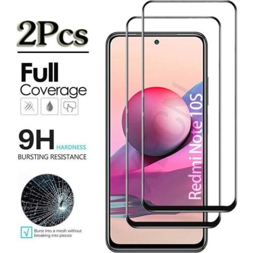 2Pcs Tempered Glass For Xiaomi Redmi Note 10s 10 S Screen Protector For Ksiomi Xiamoi Redmi Note 10S Red Mi Note10s Clear Glass