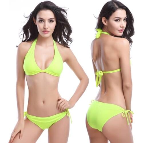 2021 hot sale Victorian style swimsuit detachable padded beachwear, cut-in open back bandage strappy bikini suit sexy beach biki