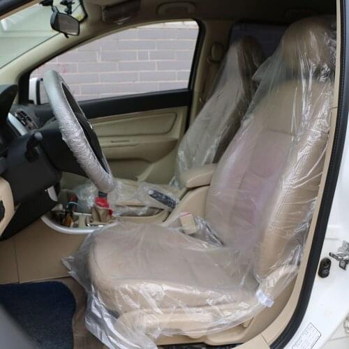 10 set/bag 100% disposable waterproof car seat cover, steering cover and hand brake cover accessories set