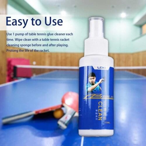 110ml Ping Pong Paddle Cleaner Table Tennis Racket Cleaning Spray Sweat Removal Anti-mould Professional Table Tennis Rack Care