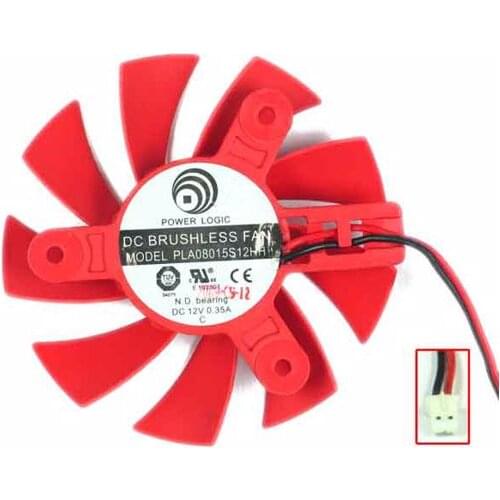 Power Logic PLA08015S12HH DC 12V 0.35A 80x80x15mm 2-wire Server Cooling Fan