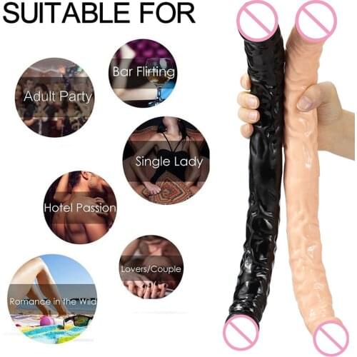 400MM Erotic Double Dildo Anal Penis Sexshop Adult Sextoy For Couples Plug Dick Strapon Consolador Lesbian Prostate Gode Sodomie