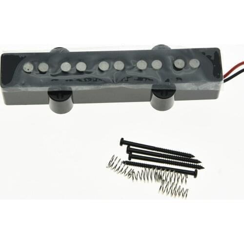 5 String Jazz Bass Alnico 5 Bridge Pickup Vintage Sound J Bass Pickups Black