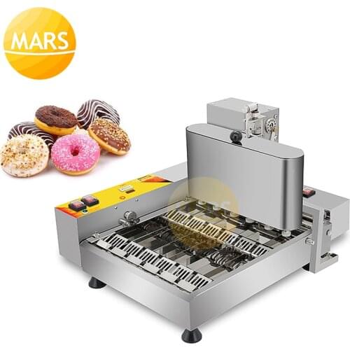 Electric 6-row Automatic Mini Donut Machine Donut maker fryer Machine with 6pcs/time Stainless Steel Doughnut Making Machine