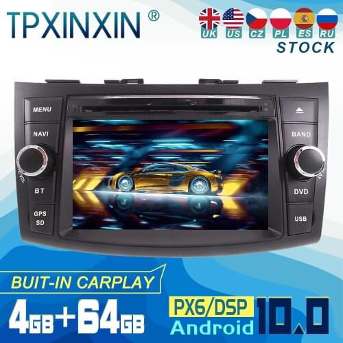 For Suzuki Swift 2011-2016 Android 10 Carplay Radio Player Car GPS Navigation Head Unit Car Stereo CD DVD WIFI DSP BT