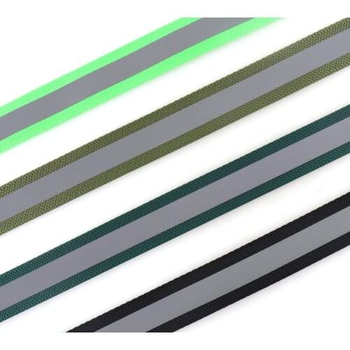 More Color 3M Reflective Cotton Webbing Reflective Stripe Safety Polyester Ribbon 1Inch Reflective Glo Grosgrain Ribbon for Dog