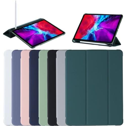 Pencil Slot Cover Case For iPad Air 4 10.9"Air 1 2 3 10.5"Airbag Shockproof Capa For iPad 7 8 Mini 4 5 Pro 11 2020 10.2 9.7 Case