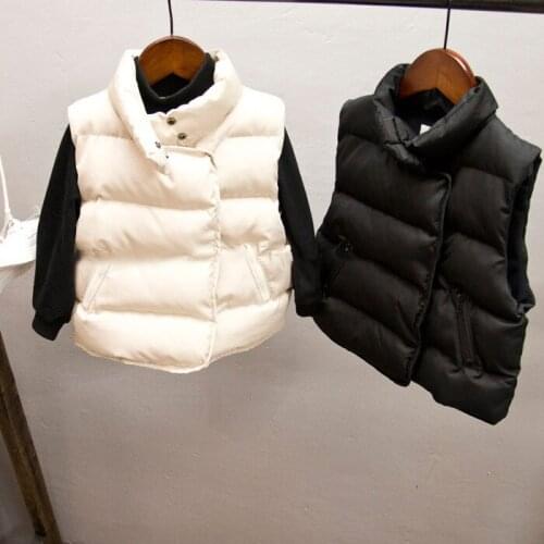 Winter New Baby Kids Thickening Warm Waistcoats Boys Girls 2019 New Down Cotton Solid Color Coats Baby Simple Fashion Waistcoat
