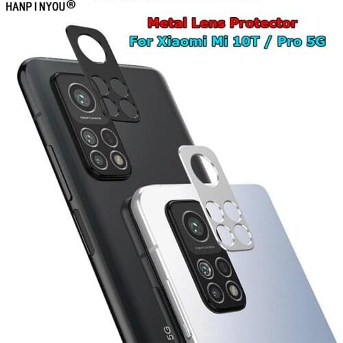 For Xiaomi Mi 10T / Pro 5G 6.67" 3D Metal Camera Cover Lens Screen Protector Case Bumper Guard