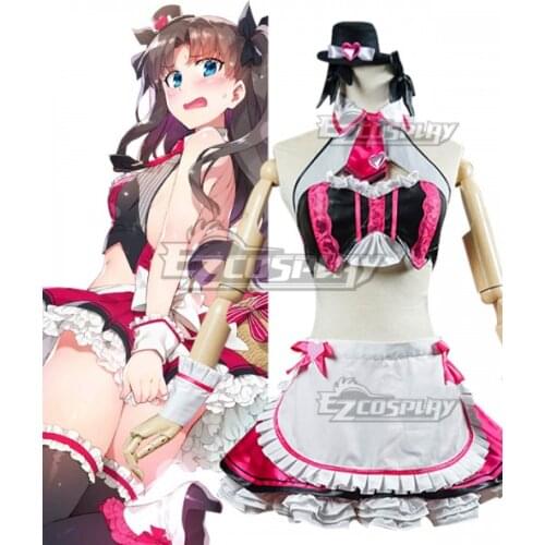 Fate Grand Order Valentines Day Rin Tohsaka Chocolate Maid Dress Lolita Halloween Gift Women Party Dress Cosplay Costume E001
