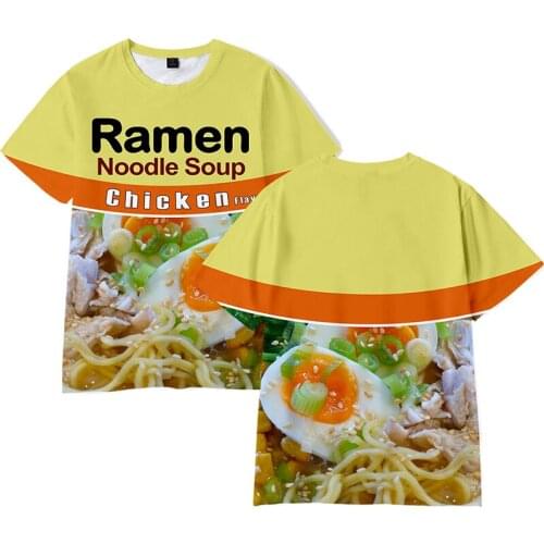 New Japan Ramen Noodle Soup 3d T-shirt Costume Fashion Men Women T Shirts Tops O-neck Short Sleeve Boys Girls T-shirts Tee Shirt