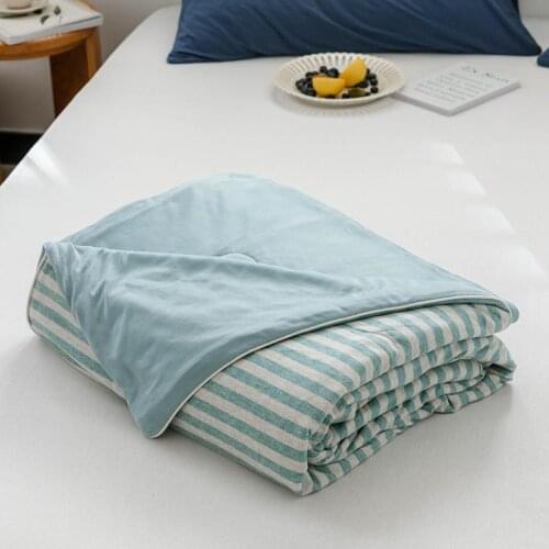 Blue Summer Quilt pleasantly cool Air Condition Blanket Soft and Comfortable Bed Cover Bedding 2020 New