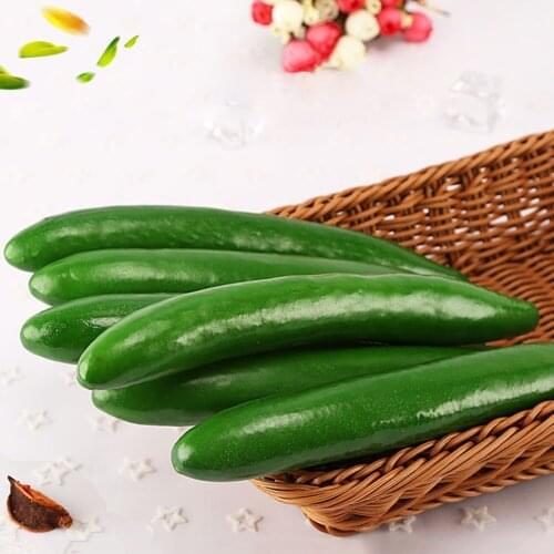 4pcs/set Fake Vegetable Food Artificial Cucumbers High Simulation for Home Kitchen Decor Photo Props Crafts