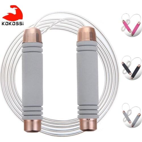 KoKossi Skipping Weight-bearing Body Building Fitness Equipment Outdoor Home Training Exercise Sports Steel Wire Jumping Rope