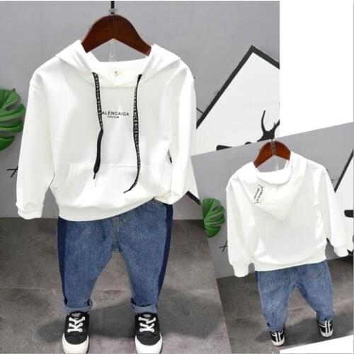 Kids Clothes Brand Baby Boys Clothes Set spring Autumn Toddler boys clothing Sets boys Hooded+pants 2pcs sets 2-6Years