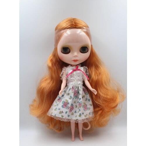 Special sale doll mixed double color curly Blygirl normal body 7 joint naked doll doll Blyth doll