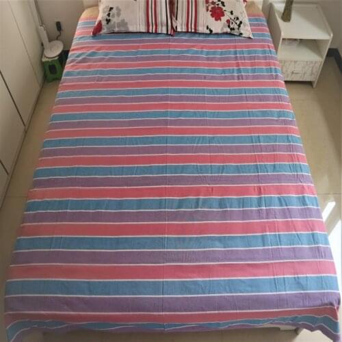 Summer bed cool sheet 2020 new Summer mat cotton coarse cloth Sleeping bed sheet hard cloth flat sheet bed cover 200*230