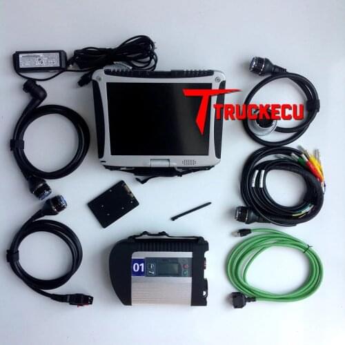 MB Star C4 sd Connect Multiplexer for Benz MB SD Connect C4 Xentry Das Wis Epc For Benz Car Truck Diagnostic Scanner+CF19 laptop