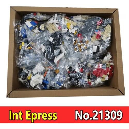 37003 21309 USA The Apollo Saturn V Launch Vehicle Rocket Model 2039Pcs Building Blocks Kid Education Toys Gifts