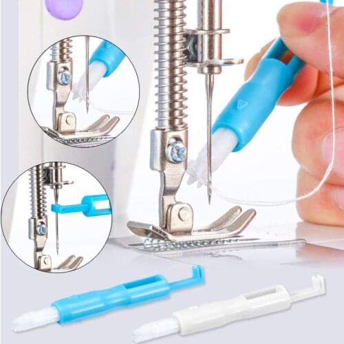 Sewing Machine Needle Threader Stitch Insertion Tool Automatic Threader Quick Sewing Threader Needle Changer Sewing Accessories