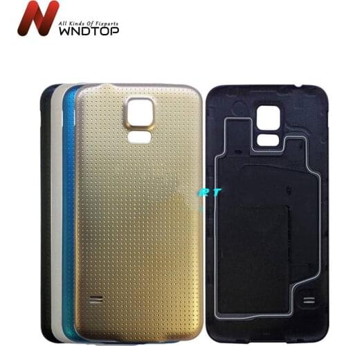 100% New Cover For Samsung Galaxy S5 I9600 G900 Back Battery Door Rear Housing Cover Case For Samsung S5 Battery Cover