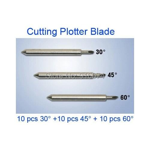New High Quality 30pcs Cutting Plotter Blade 45degree/30degree/60degree Hot Sale Vinyl Cutter Blade
