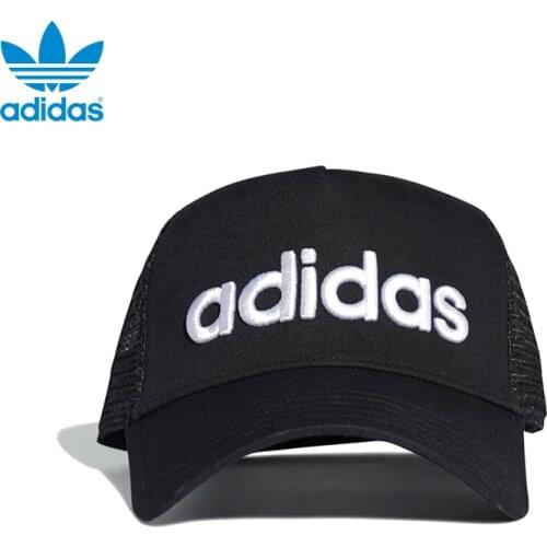 Original Adidas Curved Trucker Black Hat ED0316