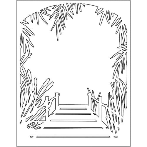 Cutting Dies Wooden Bridge Leaves To Decorate For DIY Scrapbook Photo Album Craft Card 2021 New