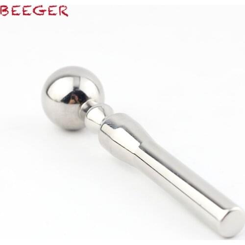BEEGER Serious Image Penis Plug, Solid Shaft with Thick Ball on Tip