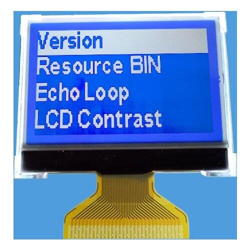 Blue 128X64 COG Graphic LCD Display Screen ST7565R with backlight 3.3V
