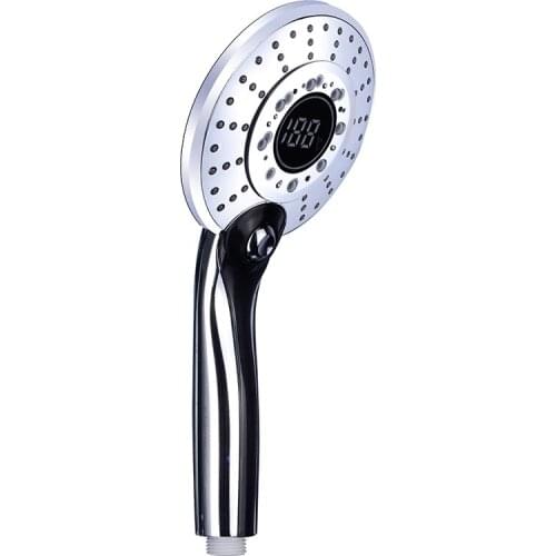 1Pcs LED Shower Head 3 Color Changing LCD Display Digital Temperature Control Shower Heads Water Saving Bathroom Supplies