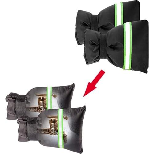 Outdoor Faucet Protective Cover for Winter Garden Faucet Anti-Freeze Reusable Faucet Cover with Reflective Stripe