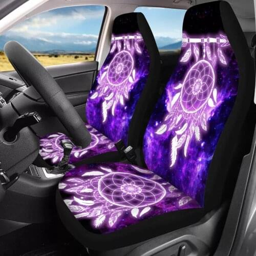 Upetstory Dreamcatcher Print Car Interior Fashion Decor Seat Covers Set of 2 Elastic Remove Washable Car Accessories