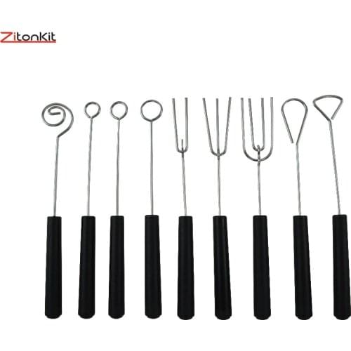 9PCS Chocolate Dipping Fork Cake Fondue Fountain Decorating Tools DIY Kitchen Accessoire Valentines Day Gift Sugarcraft Sweet