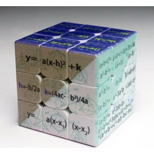 Magic Cube 3x3x3 Mathematical Formula Print Speed Puzzle Toy Educational Toys for Children 6 Years Old neo magico cubo