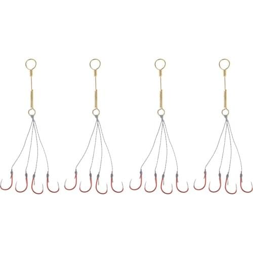 4 Set High Carbon Steel Explosion Fishhook Carp Fishing Hooks Sharp Hook Fishing Tools