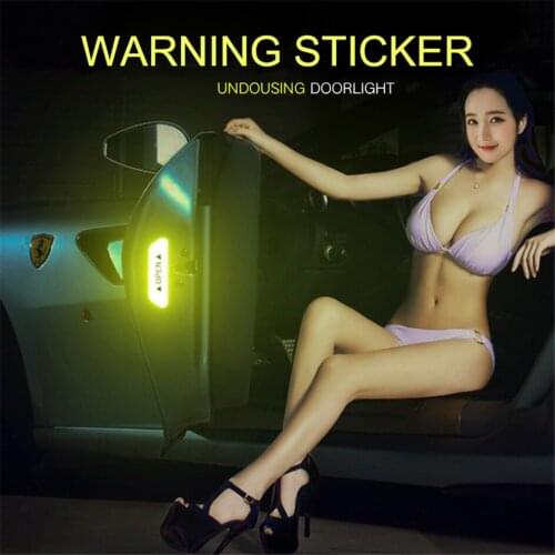 4PCS/set Car Reflective Strips Warning Stickers For Audi A1 A2 A3 A4 A5 A6 A8 A4L A6L Q2 Q3 Q5 Q7 Q8 R8 TT RS3 Car Door Stickers