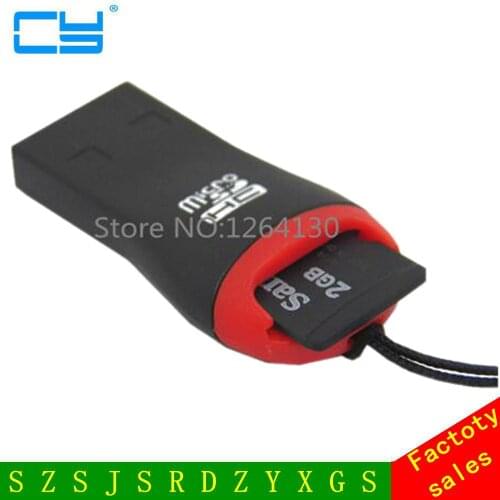 Easy to carry Mini USB Card Reader USB 2.0 TF Micro SD T-Flash Memory Card Reader 5 pieces / lot