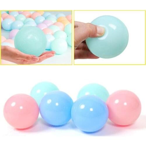 50 Pcs Childrens Plastic Ocean Ball Colorful Balls Wave Kid Funny Toy Pit For Baby Ball Pool Game Water Swim Ocean J1P9
