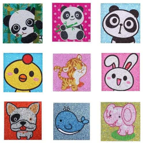 Diamond Painting Full Drill 5D Diy Cute Animal Diamond Embroidery Panda Dog Cross Stitch Kit Home Decor Wall Art Painting Gift