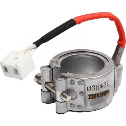 45mm Inner Diameter 30~60mm Height Aluminized Ceramic Band Heater 110V/220V/380V 300W/400W for Injection Molding Machine