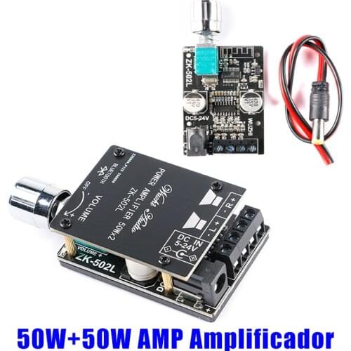 Audio Speakers DIY High Power Digital Amplifier Stereo Board Bluetooth-compatible 50W+50W AMP Amplificador Audio Home Theater