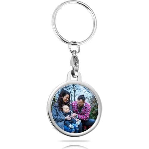 AurolaCo Mothers Day Gift Custom Photo Keychain for Family Custom Stainless Steel Keychain Gift for Women
