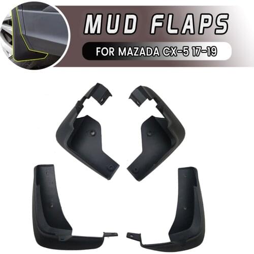 Car Front Rear Car Mudguards Fender Flares Mud Guard Flap Anti Splash Mudflaps Soft Good Tenacity For MAZADA CX-5 2017-2019