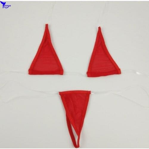 Brazilian Mini Micro Swimwear Extreme G String Bikini Set Sexy Triangle Beachwear Women Sunbathnig Bathing Suit Thongs Swimsuit