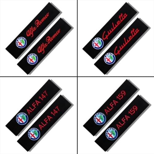 Car Styling Auto Seat Belt Cover Case For alfa romeo 159 147 156 giulietta 147 159 mito Accessories Car-Styling