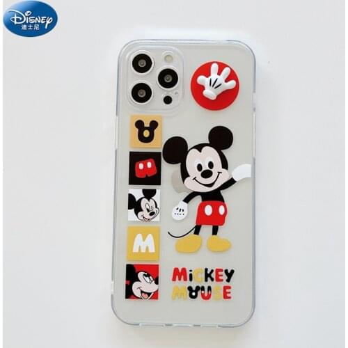 DISNEY 2021 Mickey Case for IPhone 11 12 Pro Xs Max iPhone SE 2020 6 6S 7 8 Plus Cute Phone Case 360 Full Cover zz0701