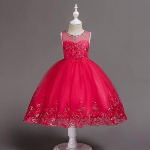 Childrens Dress Pettiskirt, Flower Girls Wedding Dress Short Princess Dress Girls Rose Color Dress Wedding Flower Girl Dress